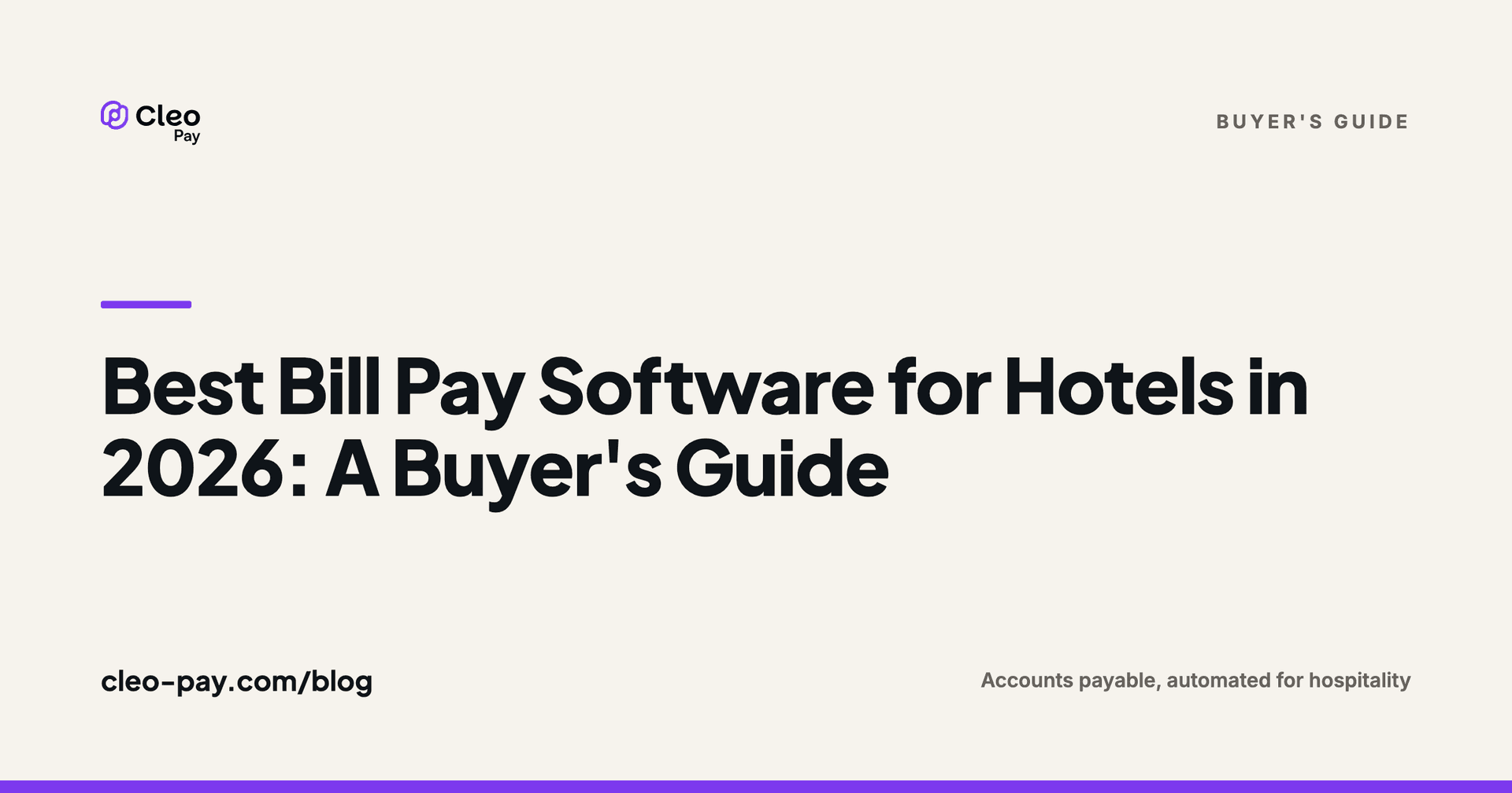 Best Bill Pay Software for Hotels in 2026: A Buyer's Guide
