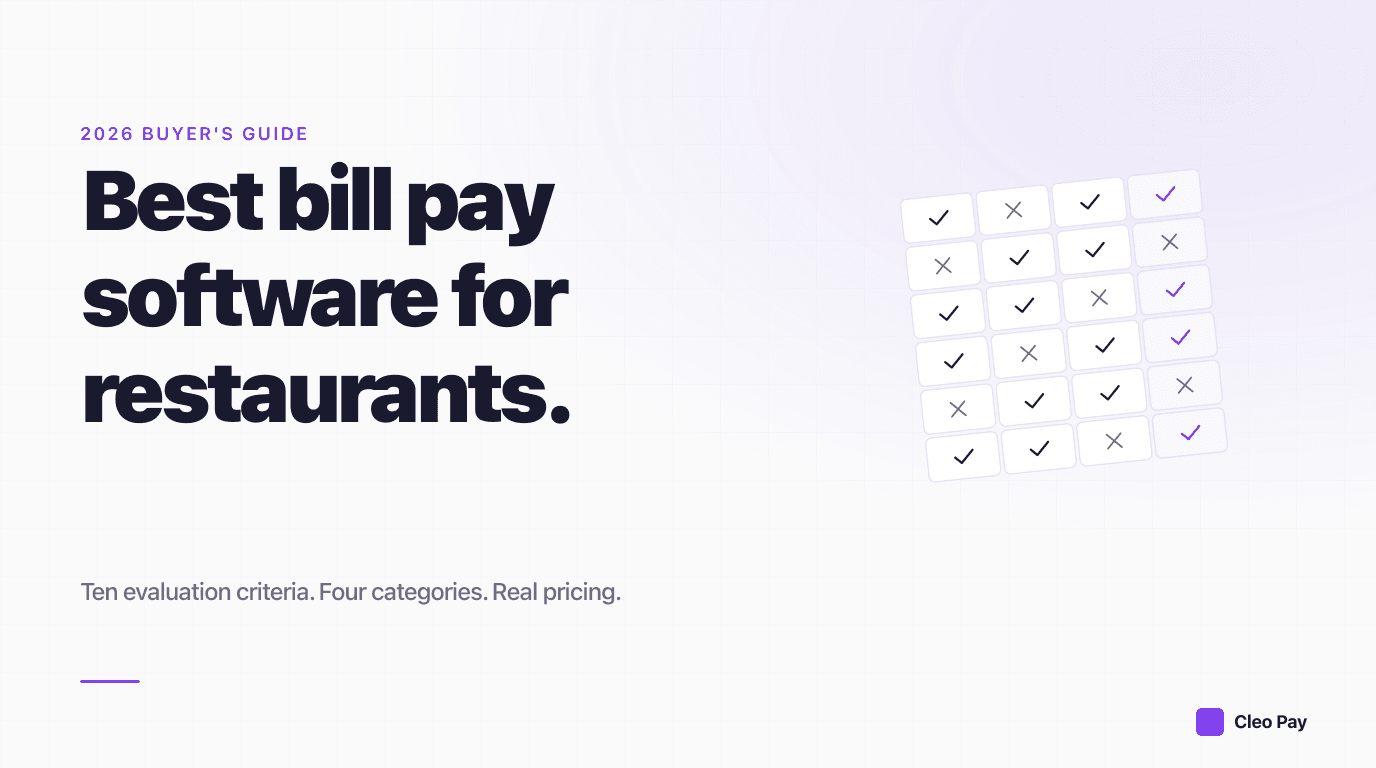 Best Bill Pay Software for Restaurants in 2026: A Buyer's Guide