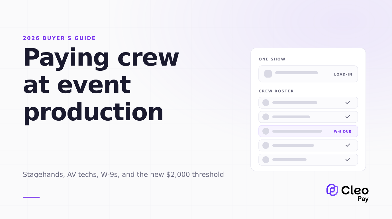 Best Contractor Payment Software for Event Production Companies in 2026