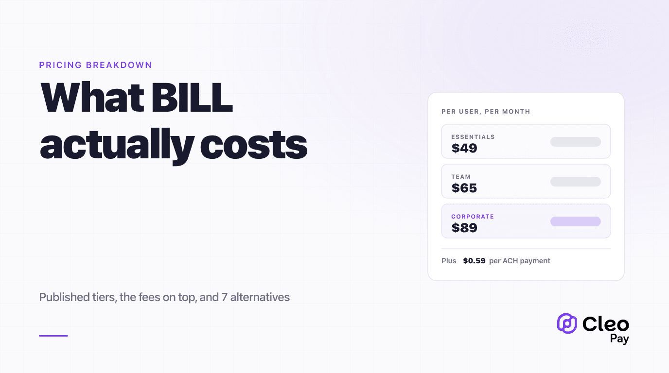 BILL (Bill.com) Pricing in 2026: What It Actually Costs, and 7 Alternatives
