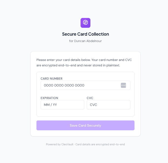 Cleo Travel Vault screenshot